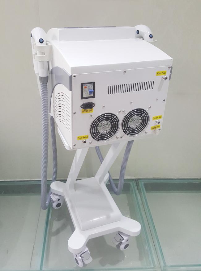 Double Handpiece IPL SHR Hair Removal Machine , Fast Light Shots IPL Treatment Machine