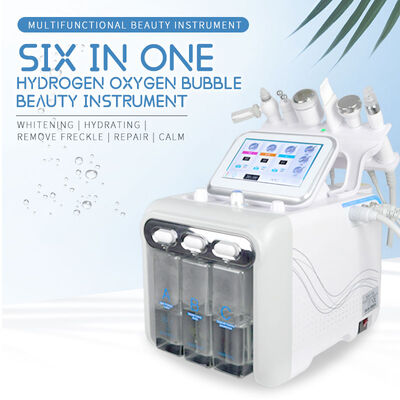 6 In 1 Hydro Oxygen Bubble Facial Machine Blackhead Remover Salon Beauty Device