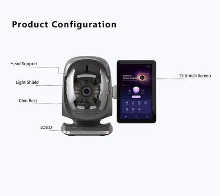 Skin Moisture Oil Balance Analyzer AI Camera 15.6 Inch Screen Salon Facial Testing Beauty Equipment