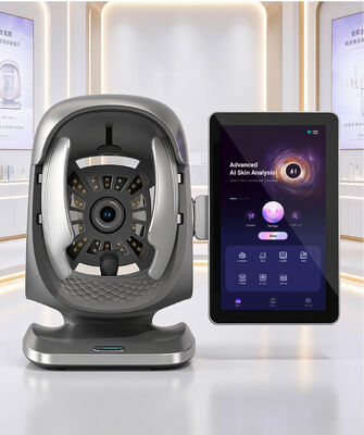 New AI-powered Facial Skin Analyzer: 15.6-inch Screen Device for Multispectral Detection of Skin Moisture and Pigmentation.