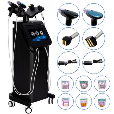 4 Handles Vertical M8 RF Microneedle Machine with EMRF Lifting and Cooling System for Total Skin Management