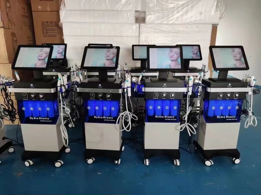 14 In 1 Hydrofacial Dermabrasion Big Bubble Oxygen Spray Facial Led Skin Rejuvenation Machine
