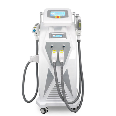 Dual Screen 3 In 1 Multifunction IPL RF Nd Yag Laser For Skin Rejuvenation Hair Removal Beauty Machine