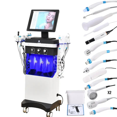 14 In 1 Hydrofacial Dermabrasion Big Bubble Oxygen Spray Facial Led Skin Rejuvenation Machine