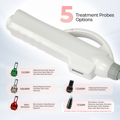 Picosecond Laser Q-Switched Clinical Korea 1064nm Pico Laser Tattoo Removal Machine Portable