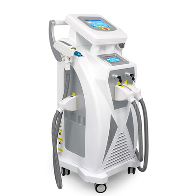 Double Screens 3 In 1 Multifunctional RF Face Lifting Nd Yag Laser Tattoo Removal OPT IPL Hair Removal Machine