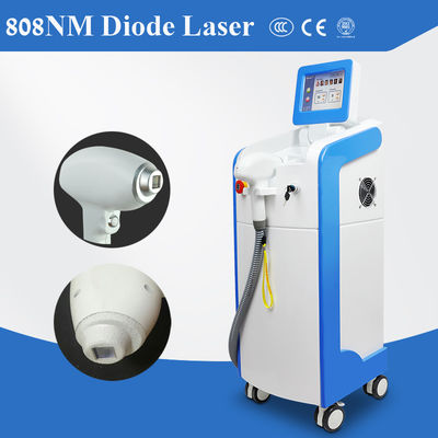 808nm Diode Laser Hair Removal Machine with 10 * 16mm Spot Size 20-950ms Pulse Width and >115J/cm² Energy Density