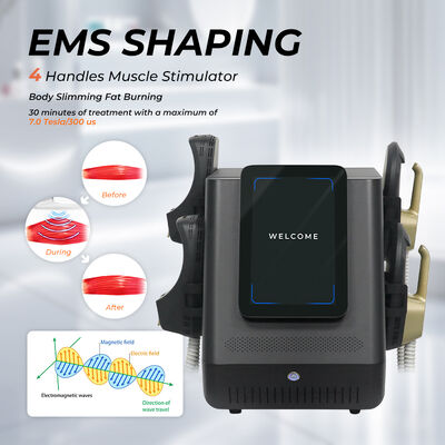 Portable EMS Body Sculpting Machine with 2800W Output Power 12-inch Screen and EMSlim Technology for Muscle Stimulation