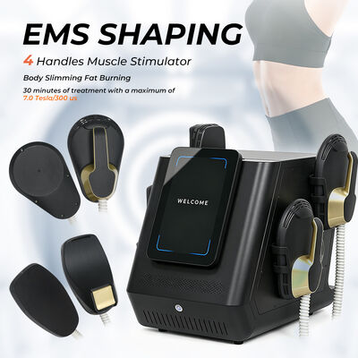 EMSlim Neo RF Machine with 3000W Output Power 4 Handpieces for Muscle Sculpting and Body Slimming Using Emsculpting Technology