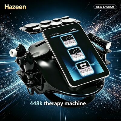 Hazeen 448KHZ Tecar Therapy Machine RES CET Monopolar RF Energy Transfer Diathermy Device For Muscle Pain Relieve Cellulite Reduce Deep Heating