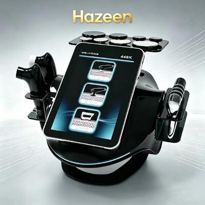 Hazeen 448kHz Tecar Therapy RET CET Body Firming Device Portable Deep Care Physiotherapy Device, Body Shaping Instrument, Fat Removal Device With 2 Fever Probes/1 Fascia Meter