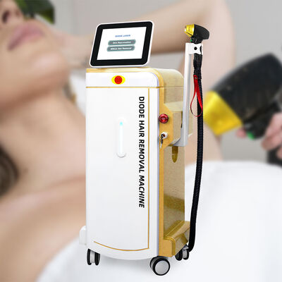 600W 808nm Diode Laser Hair Removal Machine with Ice Cooling and 8 Inch Touch Screen