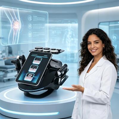 448KHz RF Tecar Therapy Machine with 3 Probes 8 Heads and 12 Inches Touch Screen for Deep Tissue Wellness