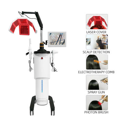 Professional Diode LED Hair Growth Laser Machine Scalp Detection Anti Hair Loss Scalp Therapy Equipment For Hair Salon