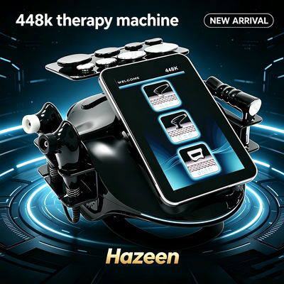 Hazeen 448K Diathermy Tecar Machine CET RET RF 448Khz Physiotherapy Rehabilitation Skin Tightening Beauty Equipment For Clinic Salon