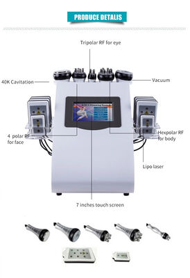 6-in-1 Vacuum Cavitation Slimming Machine with RF & EMS for Body Contouring, Fat Reduction and Skin Tightening