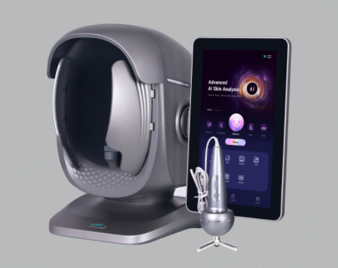 New pro AI-powered Facial Skin Analyzer: 15.6-inch Screen Device for Multispectral Detection of Skin Moisture and Pigmentation.