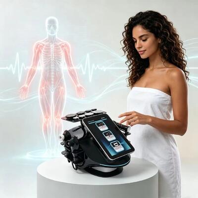 448KHz RF Tecar Muscle Repair Recovery Machine 8 Heads Physiotherapy Device for Athletes