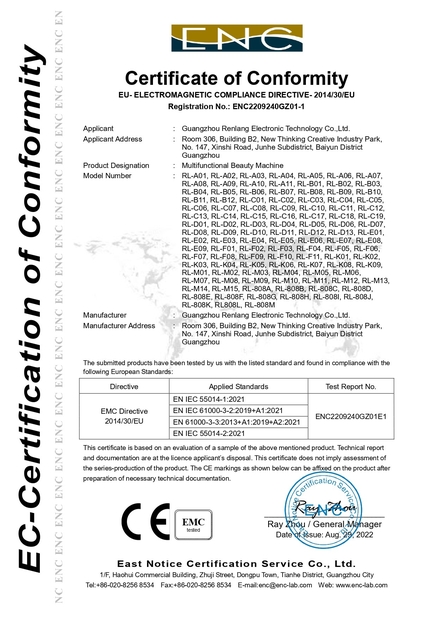 China Guangzhou Renlang Electronic Technology Co., Ltd. Certification